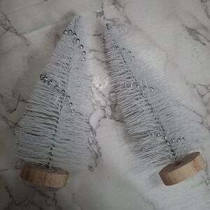 2 Miniature Christmas Trees